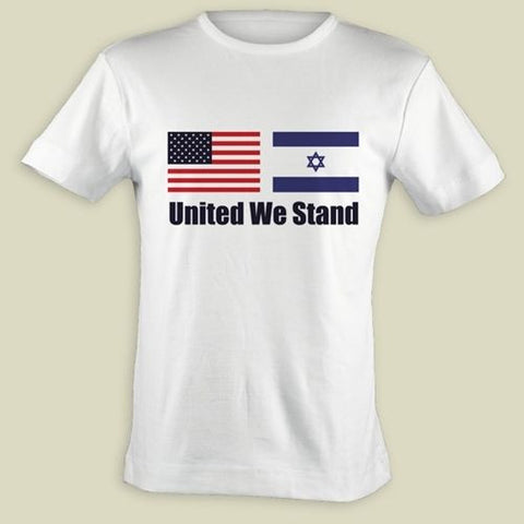 israel usa united we stand t shirt