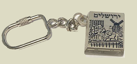 Jerusalem key chain with a small book of Psalms