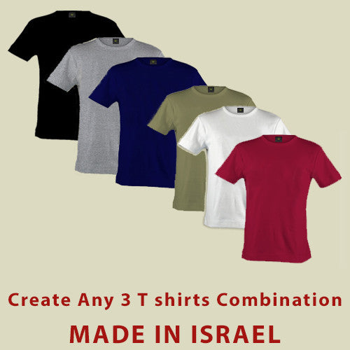 Israel Military Products - Original Plain Package 3 T shirts